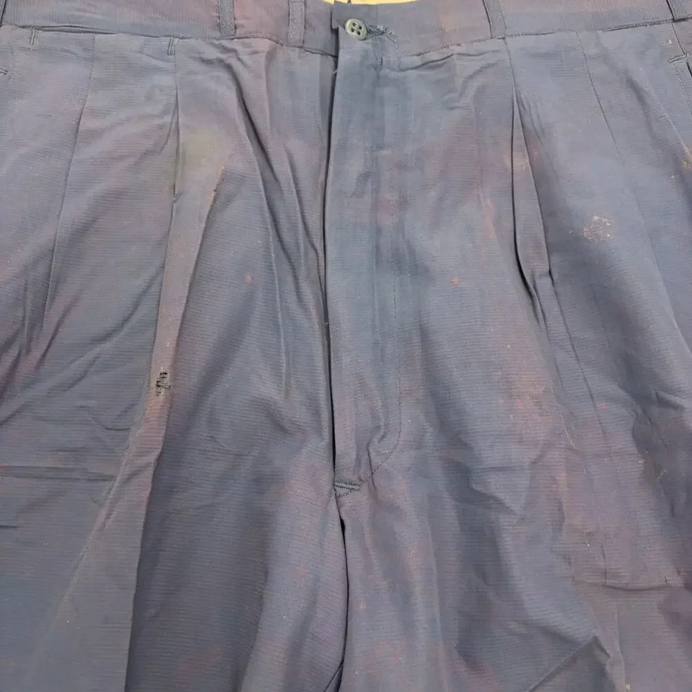 Vintage 50s Hubbard's Cotton/Nylon Seersucker Pants 34x29
